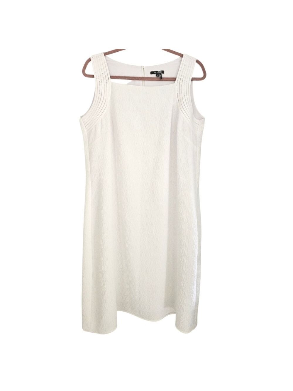 NIC + ZOE Midi Length Sleeveless White Dress Size 1X